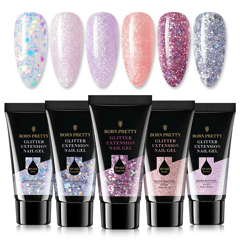 10pc PolyGel Kits [11 Natural/Glitter options]