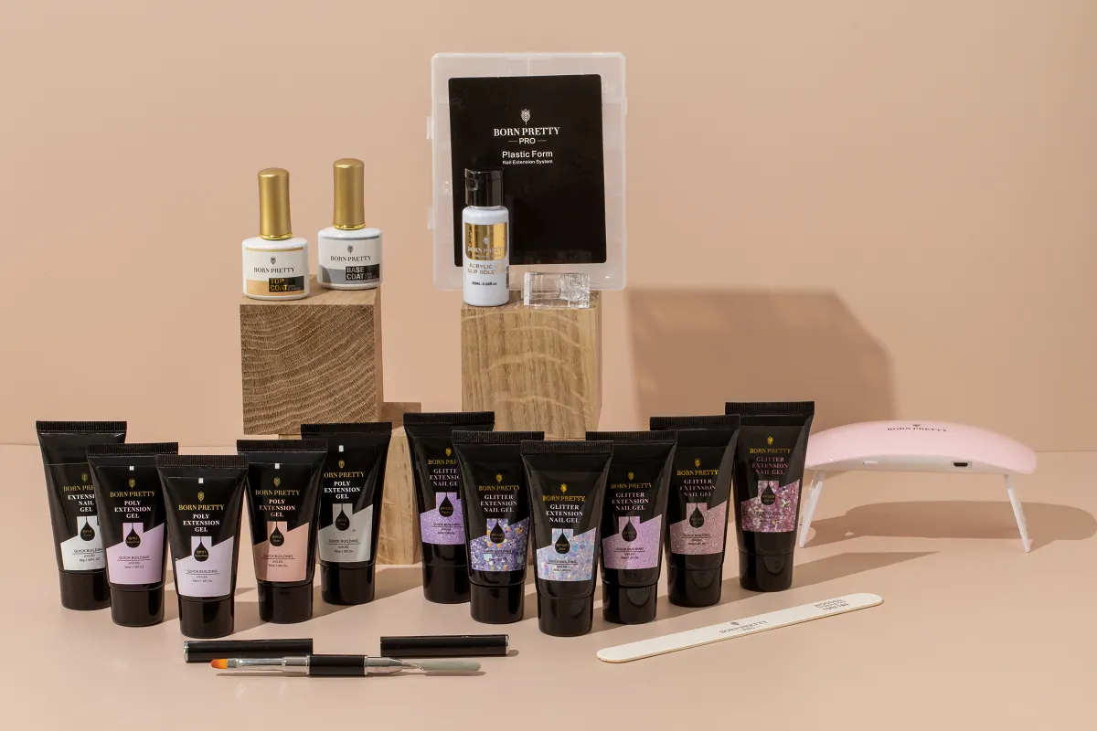 10pc PolyGel Kits [11 Natural/Glitter options]