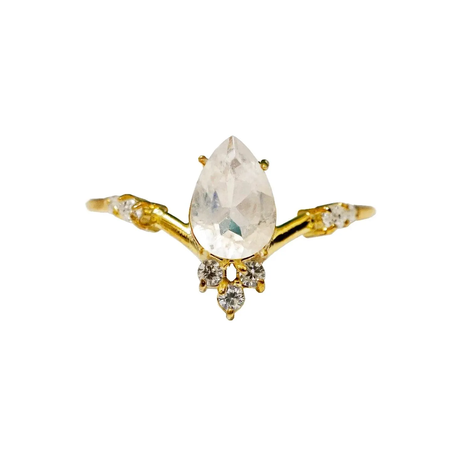 14K Majestic Moonstone Ring Set