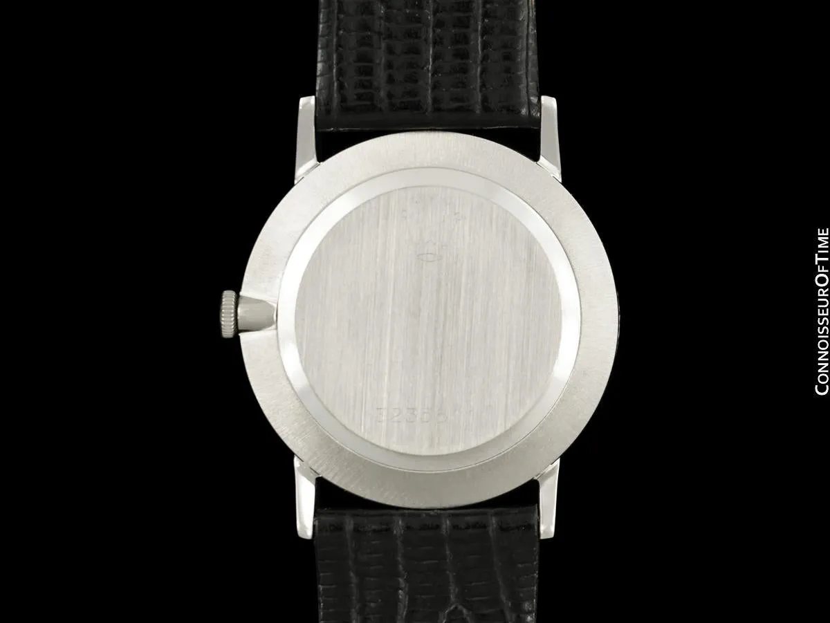 1973 Rolex Cellini Vintage Mens Midsize Handwound Watch with Tiffany Blue Dial, Ref. 3833 - 18K White Gold