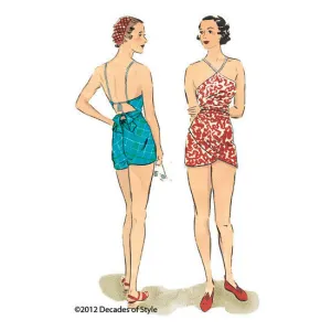 #3013    1930s Beach Romper