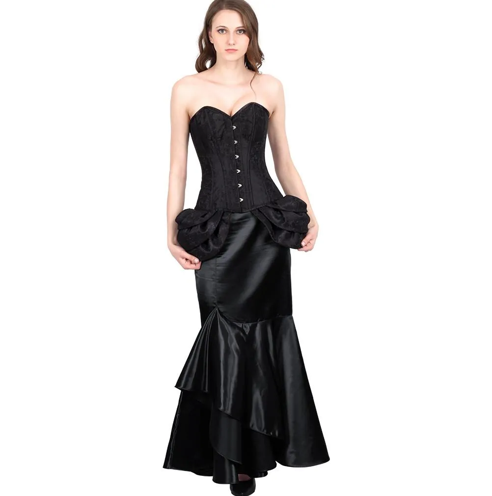 Abasi Black Burlesque Fashion Corset