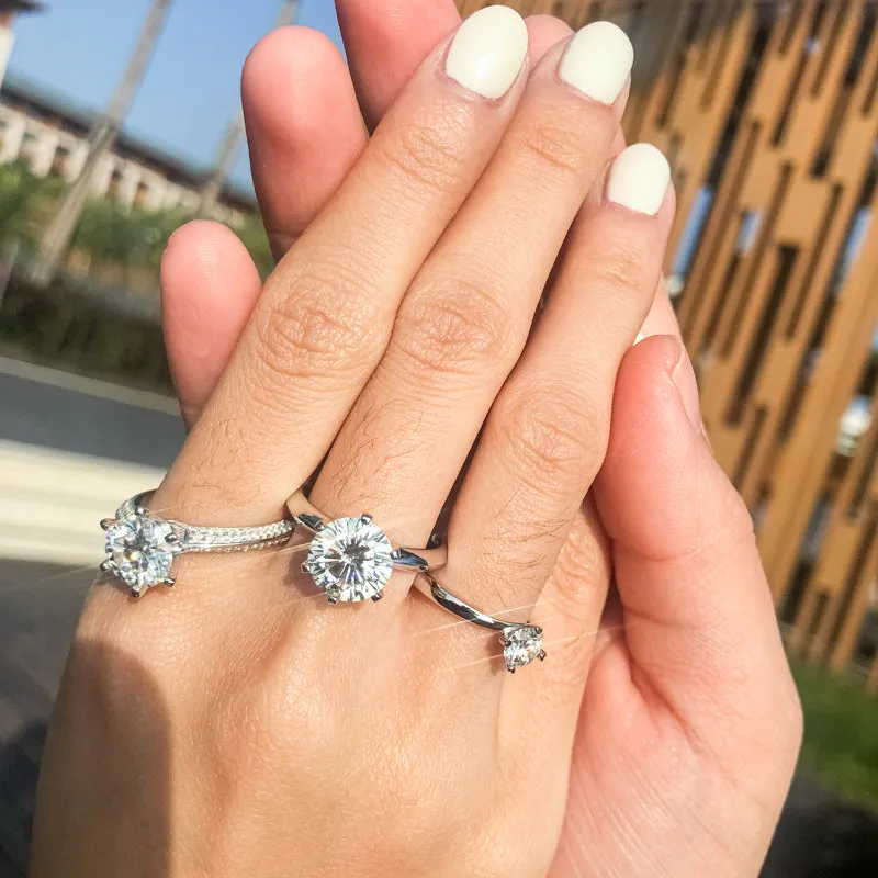 Ainuoshi Cut Moissanite Diamond  Ring