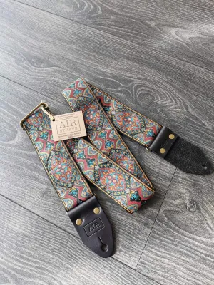 AIR Kashmir Premium handcrafted Boutique Guitar Straps made in the UK.