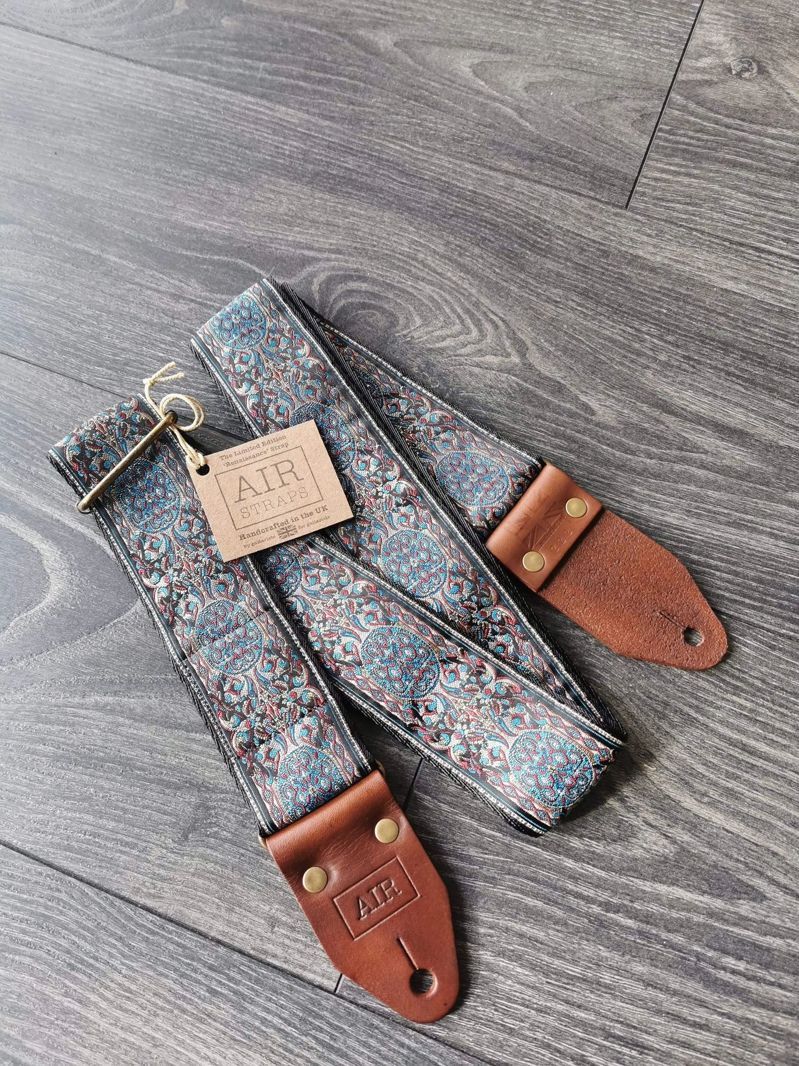 AIR Renaissance Premium handcrafted Boutique Guitar Straps made in the UK.