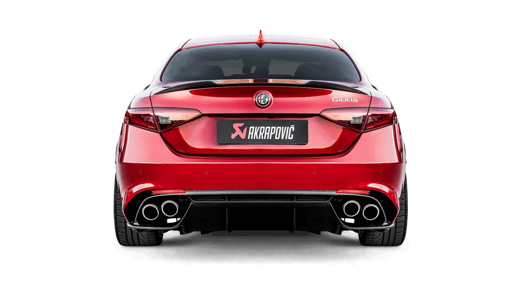 Akrapovic Alfa Romeo Giulia Quadrifoglio Evolution Exhaust System with Link Pipe Set  (Titanium)