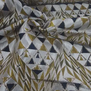 Alexa Brocade Fabric Gold 150 cm