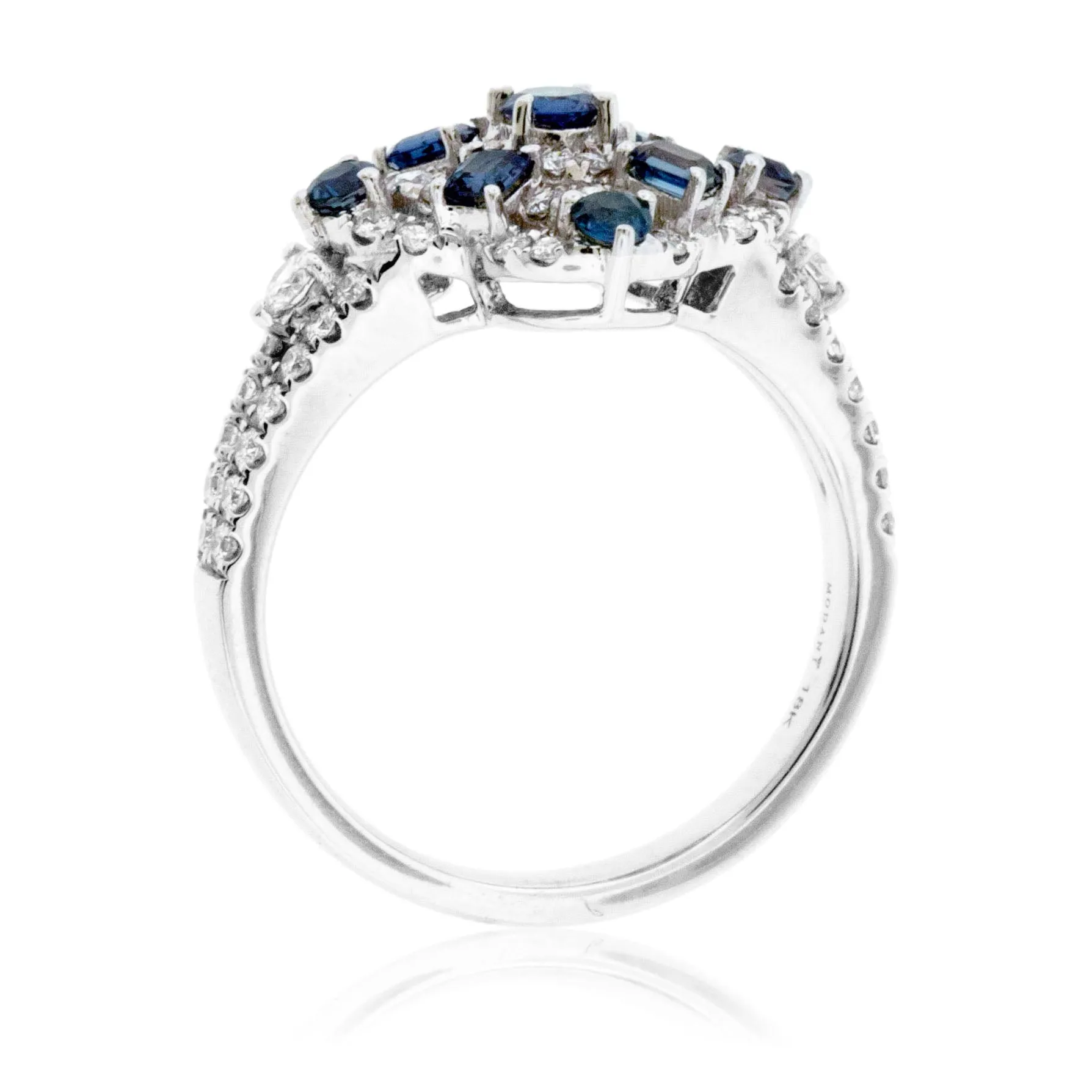 Alexandrite & Diamond Burst Halo Style Ring