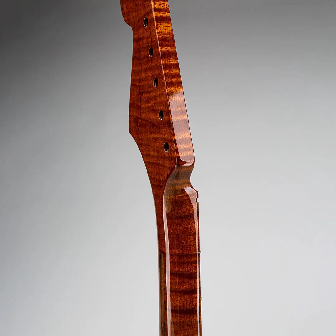 Allparts Select "Licensed by Fender®" AAA  Roasted Flame Maple "VIN-MOD" Replacement Neck for Stratocaster® - Nitro Finish