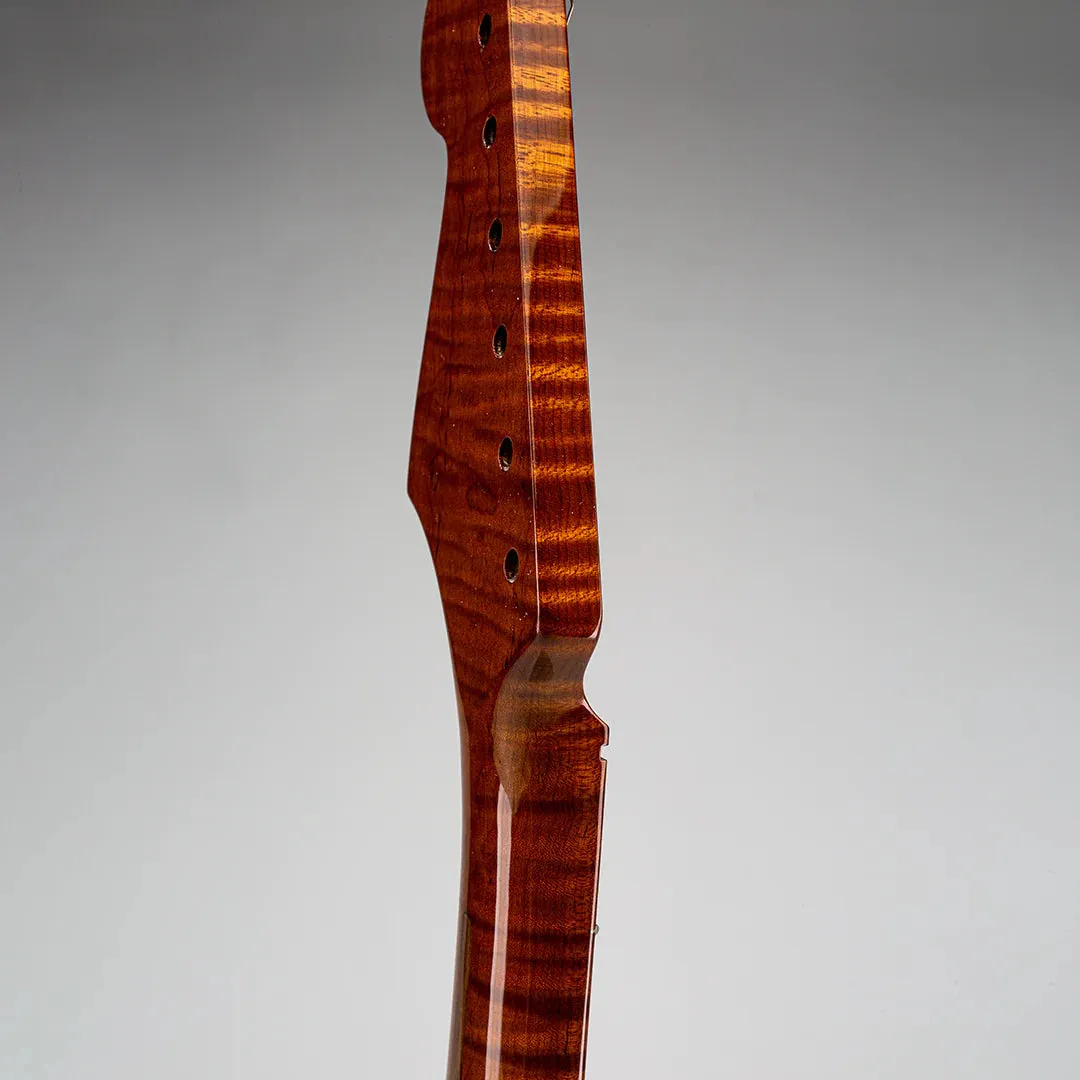 Allparts Select "Licensed by Fender®" AAA  Roasted Flame Maple "VIN-MOD" Replacement Neck for Stratocaster® - Nitro Finish