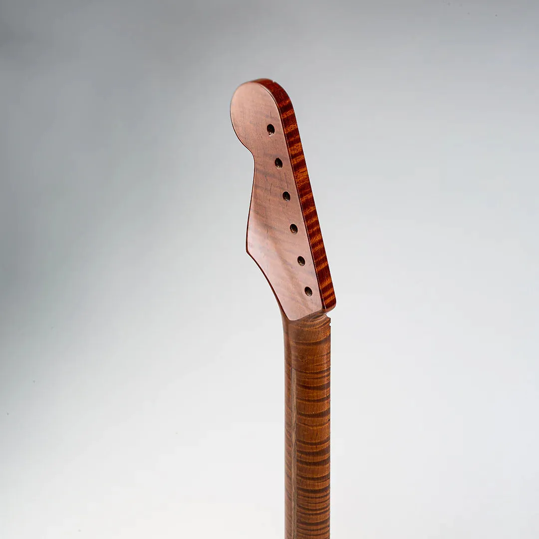 Allparts Select "Licensed by Fender®" AAA  Roasted Flame Maple "VIN-MOD" Replacement Neck for Stratocaster® - Nitro Finish