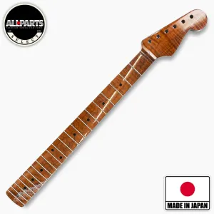 Allparts Select "Licensed by Fender®" AAA  Roasted Flame Maple "VIN-MOD" Replacement Neck for Stratocaster® - Nitro Finish