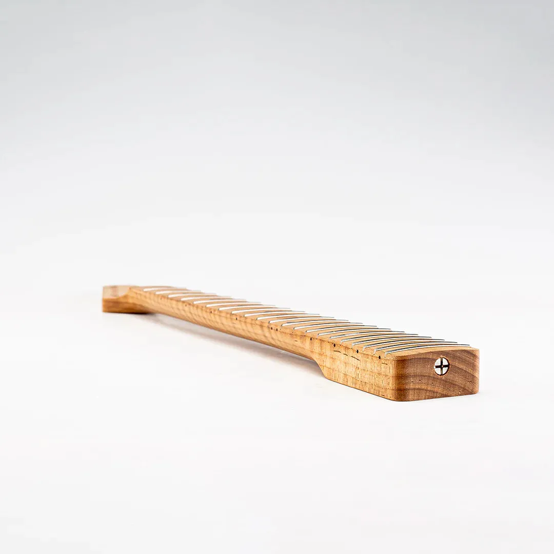 Allparts Select "Licensed by Fender®" AAA  Roasted Flame Maple "VIN-MOD" Replacement Neck for Telecaster® - Unfinished - Soft V Shape
