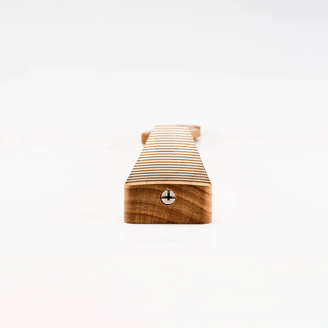 Allparts Select "Licensed by Fender®" AAA  Roasted Flame Maple "VIN-MOD" Replacement Neck for Telecaster® - Unfinished - Soft V Shape