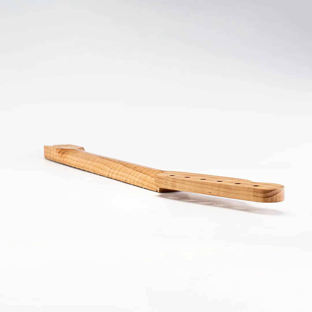 Allparts Select "Licensed by Fender®" AAA  Roasted Flame Maple "VIN-MOD" Replacement Neck for Telecaster® - Unfinished - Soft V Shape