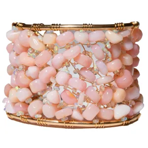 Angel Skin Coral and Opal Lace Cuff