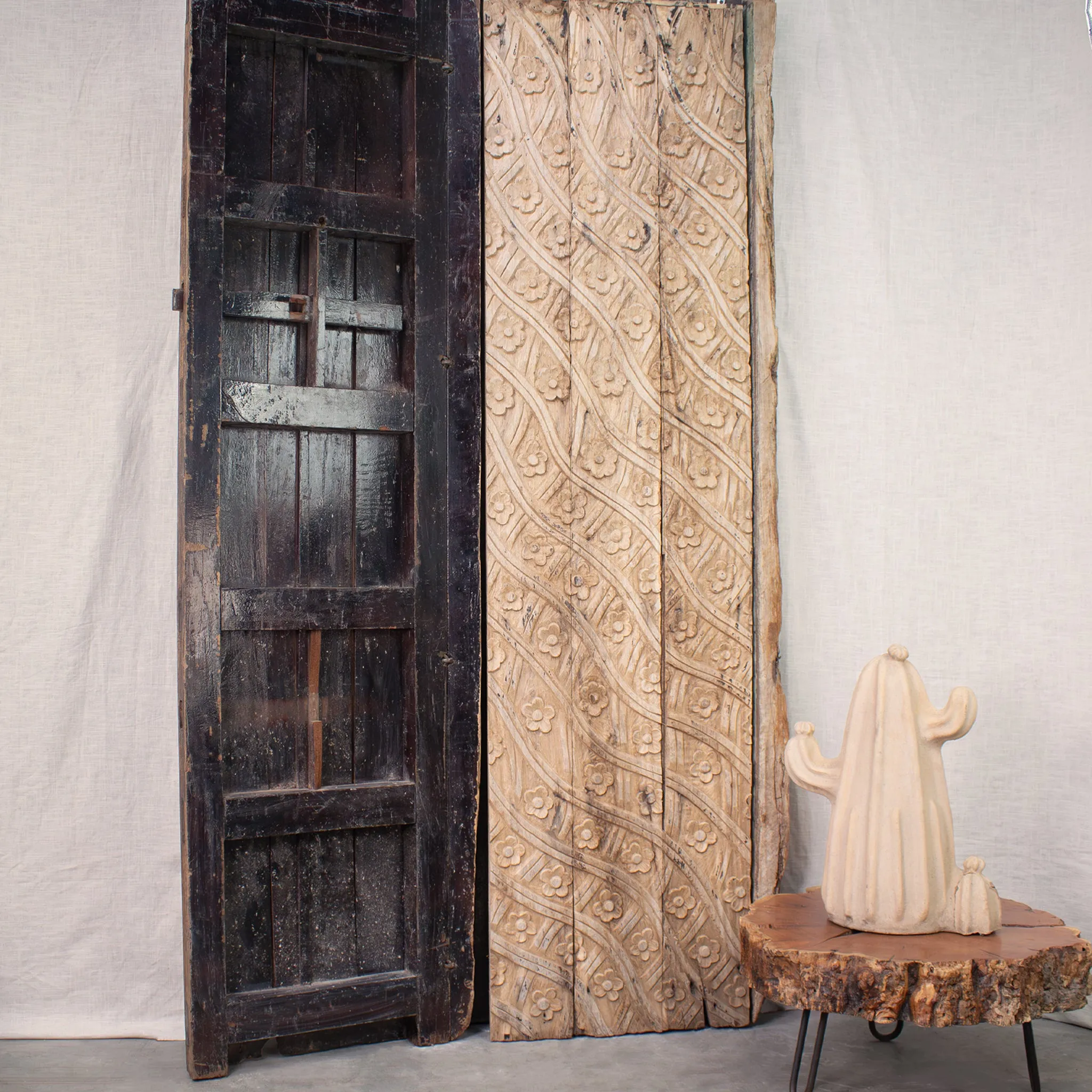 Antique Carved Wood Doors