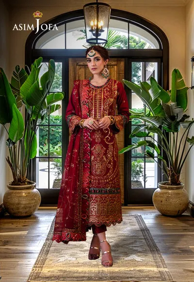 Asim Jofa | Luxury CAMBRIC 3 PCS '24 | AJFILE-21