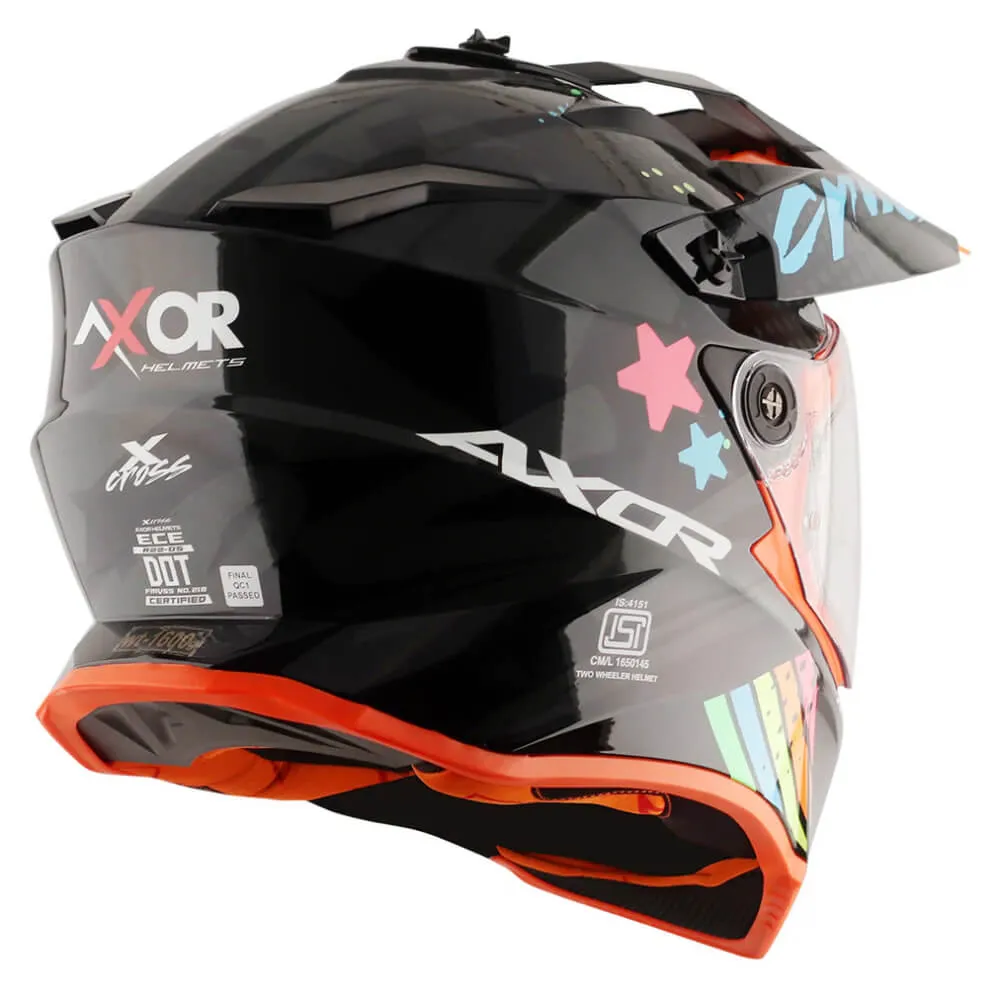 Axor X-Cross X2 Adventure Helmet Black / Grey Gloss