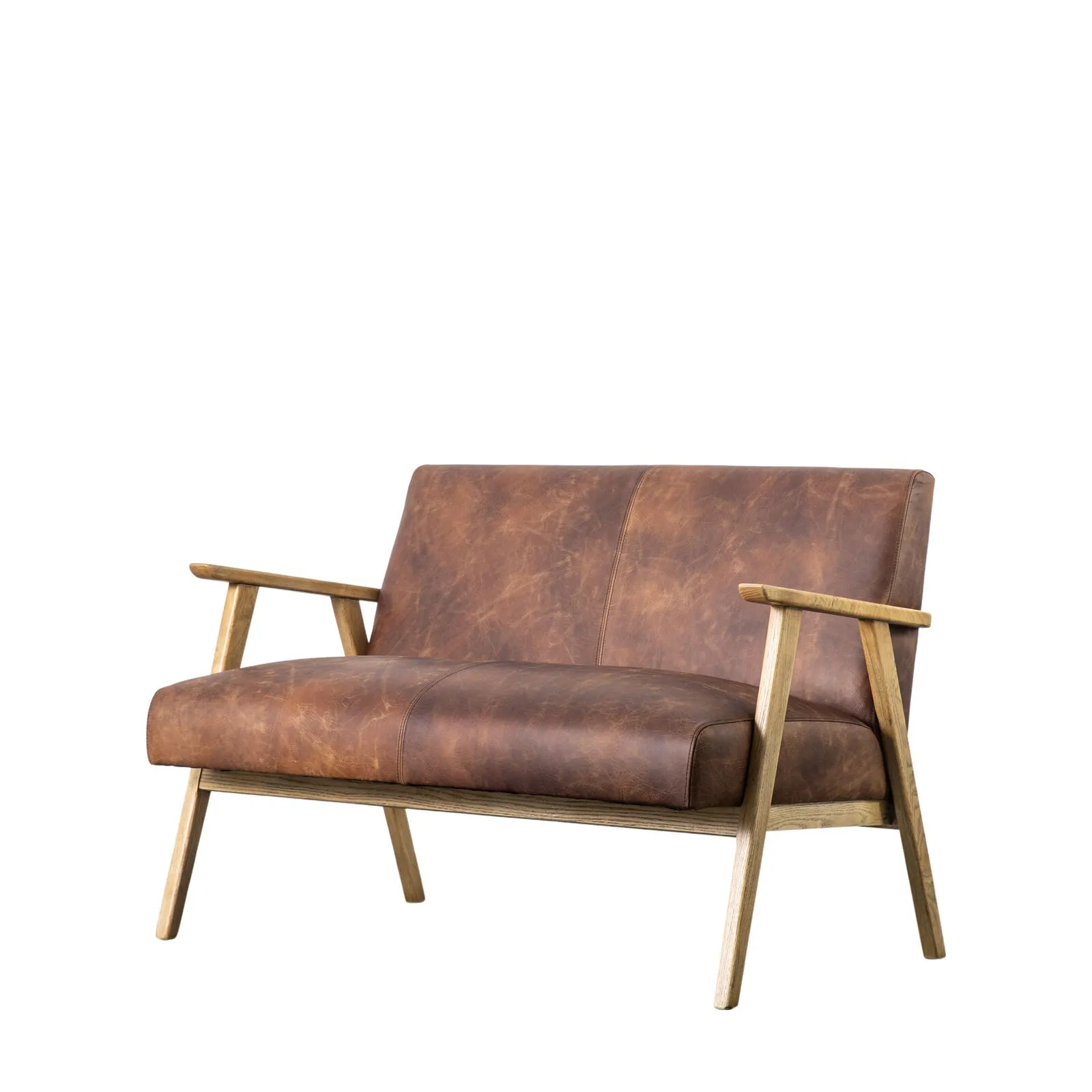 BARRET 2 Seat Vintage Leather Sofa