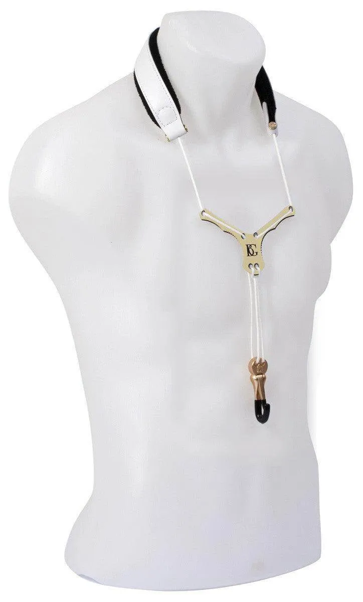 BG Saxophone Zen Extender Strap ~ White ~ Alto, Tenor Sax