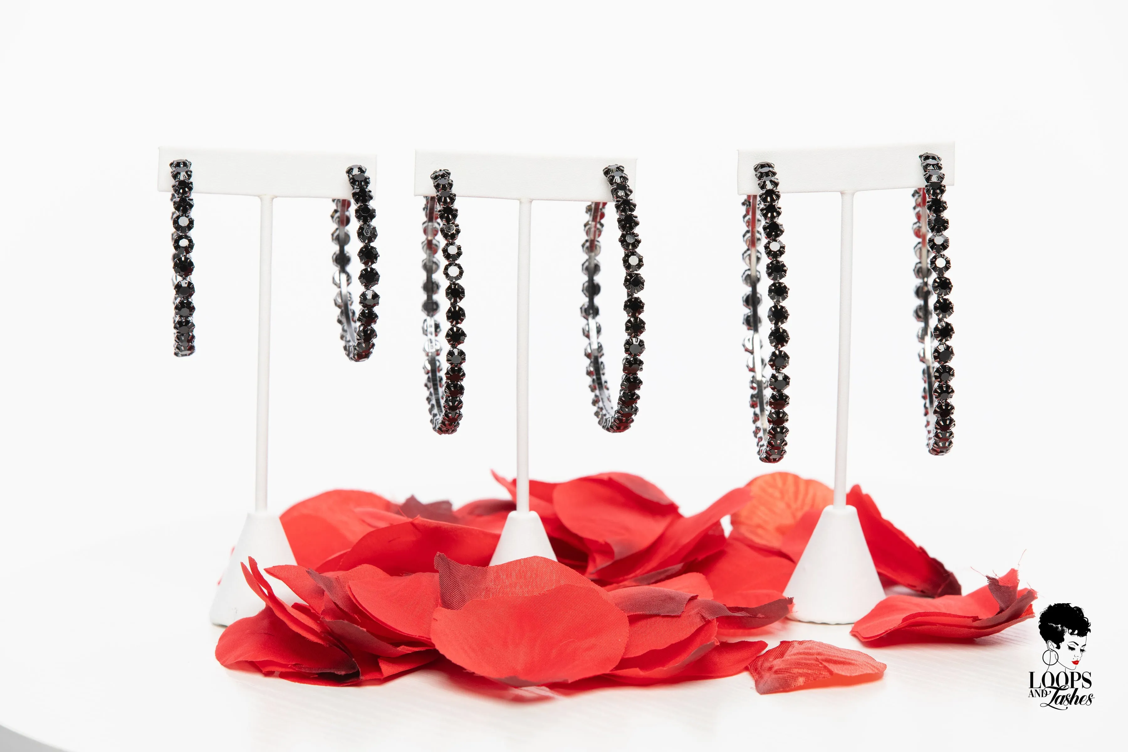 Black is Queen Hoop Earrings