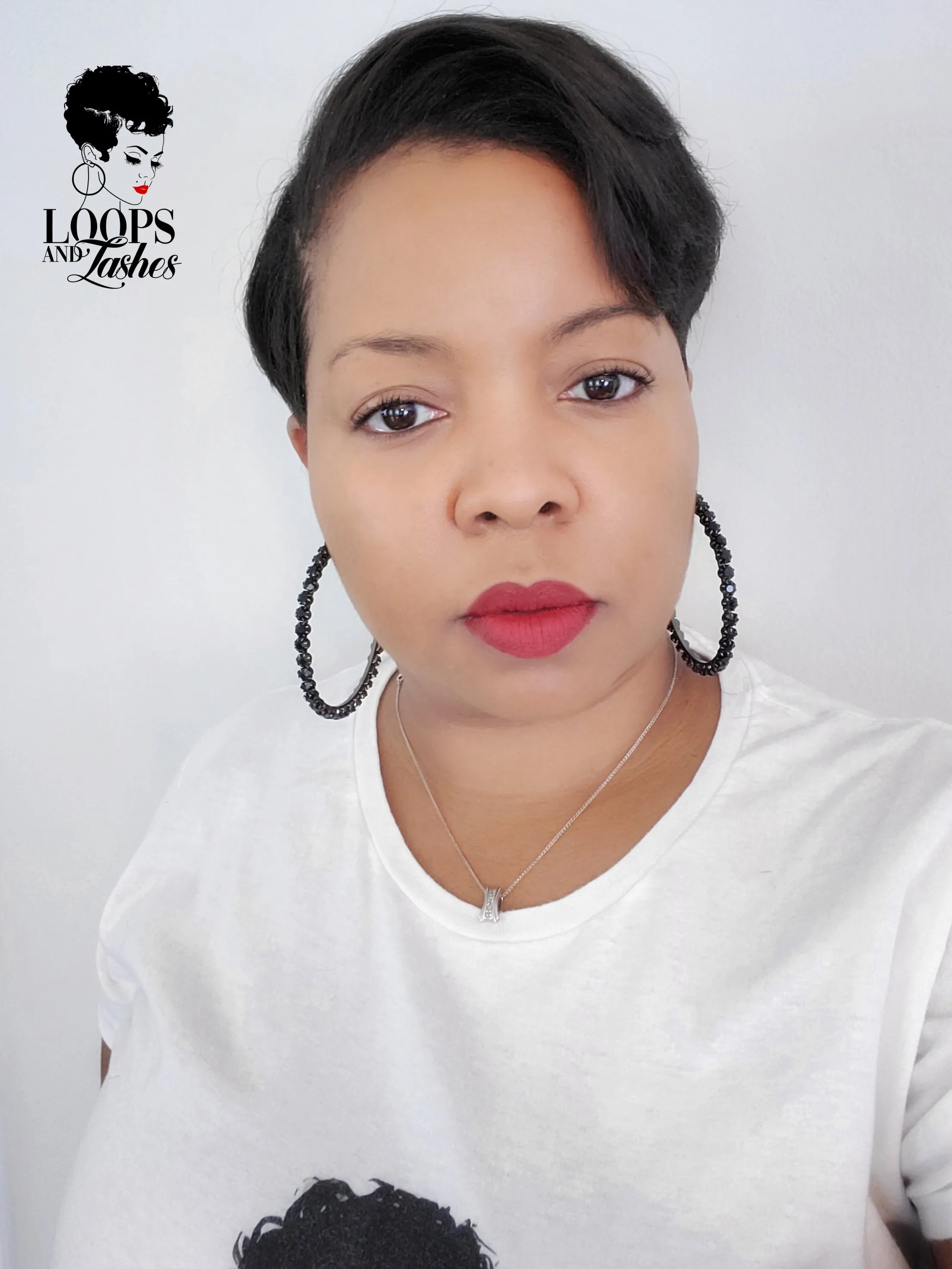 Black is Queen Hoop Earrings