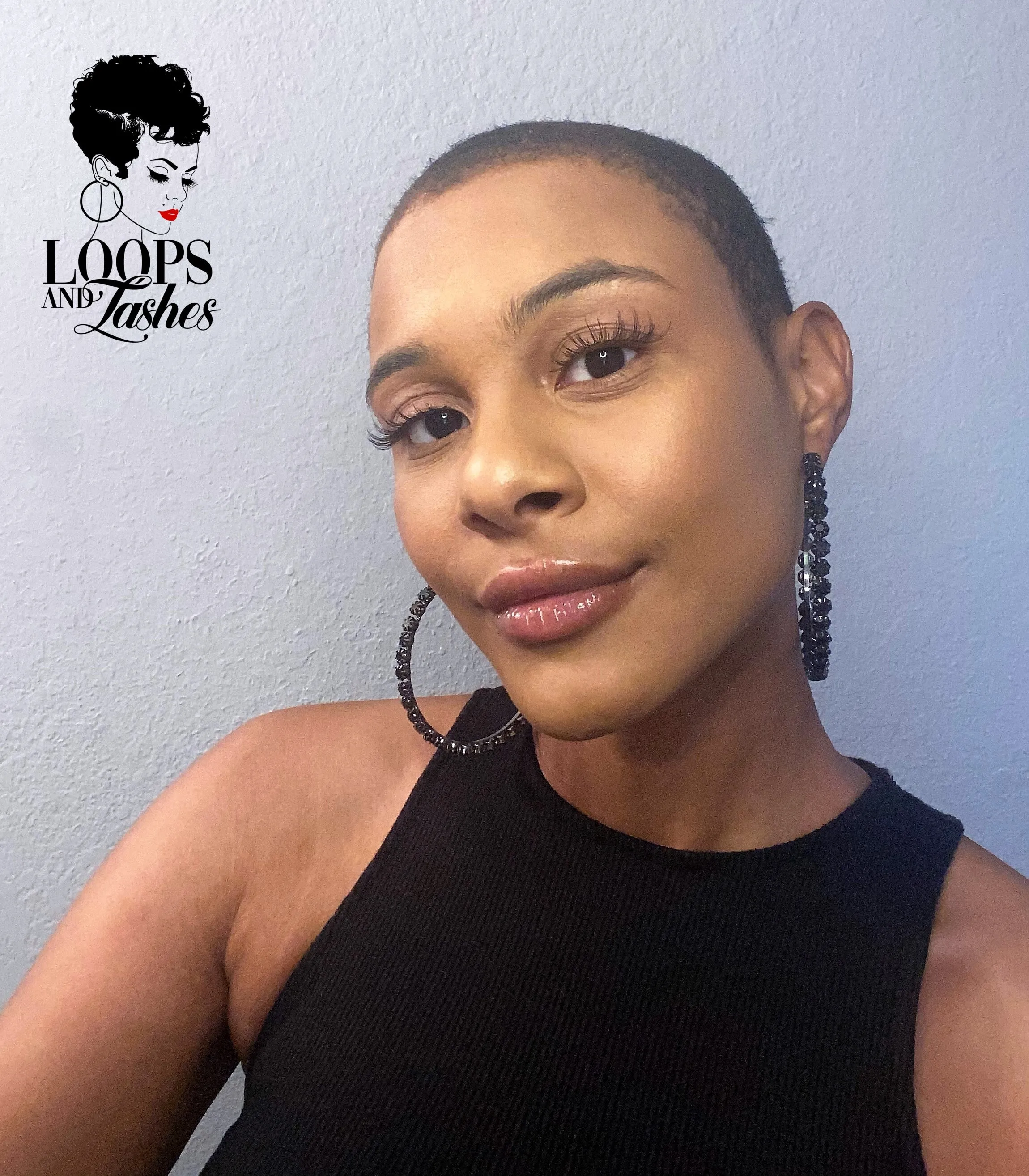 Black is Queen Hoop Earrings