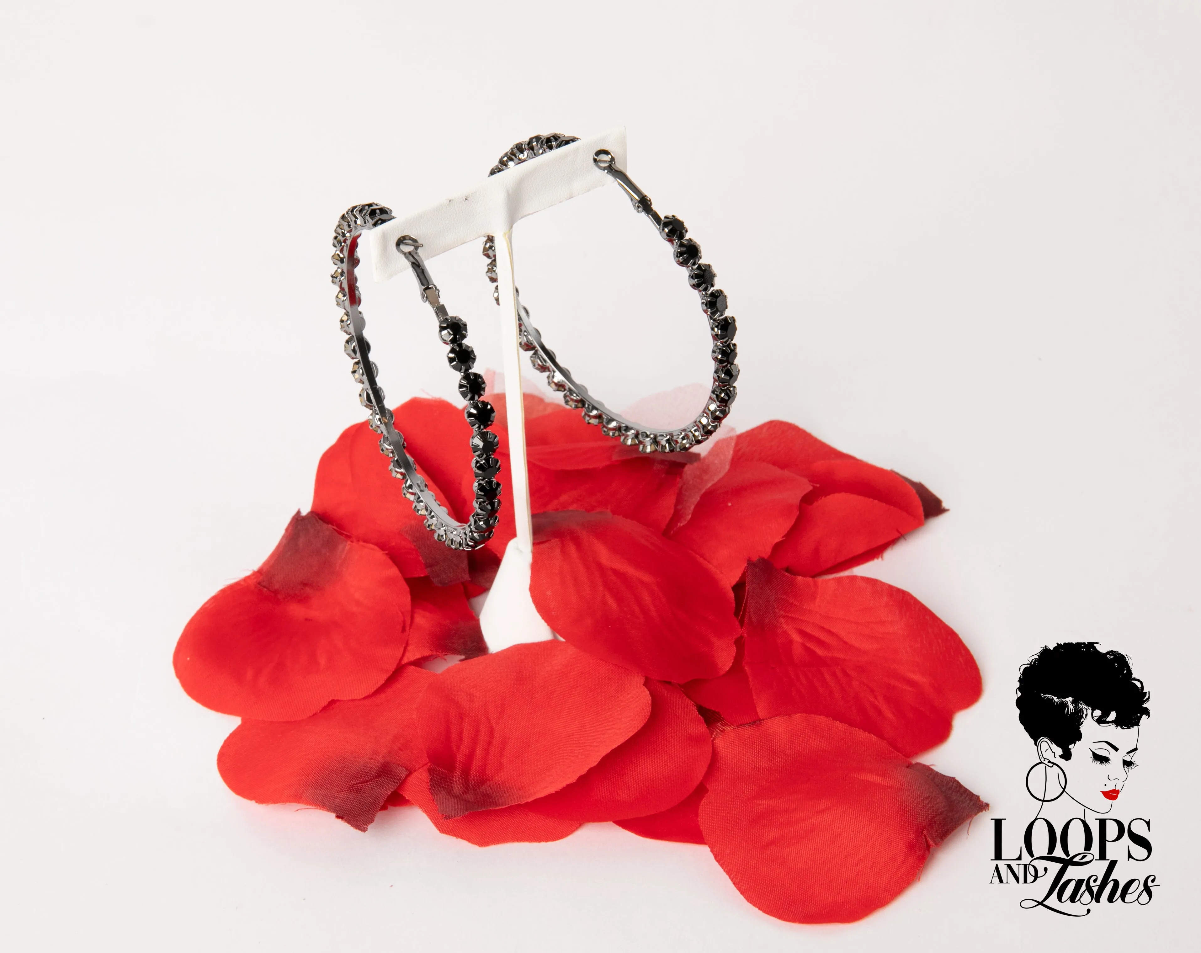 Black is Queen Hoop Earrings