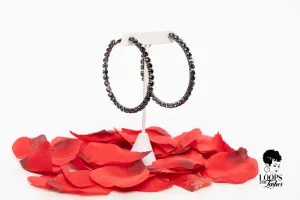 Black is Queen Hoop Earrings