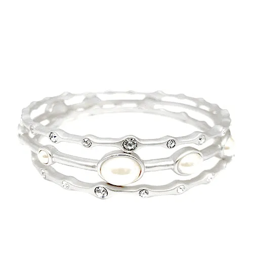 BRACELET SET #BB10912_MATT-SIL