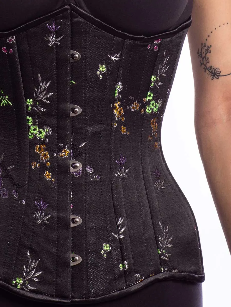 Brocade Hourglass Curve Longline Underbust Corset : CS-426