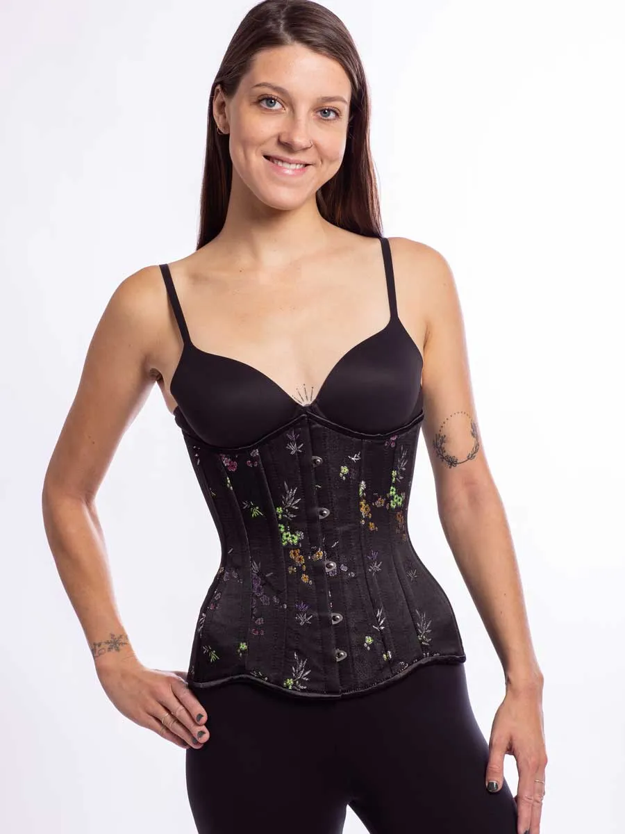 Brocade Hourglass Curve Longline Underbust Corset : CS-426