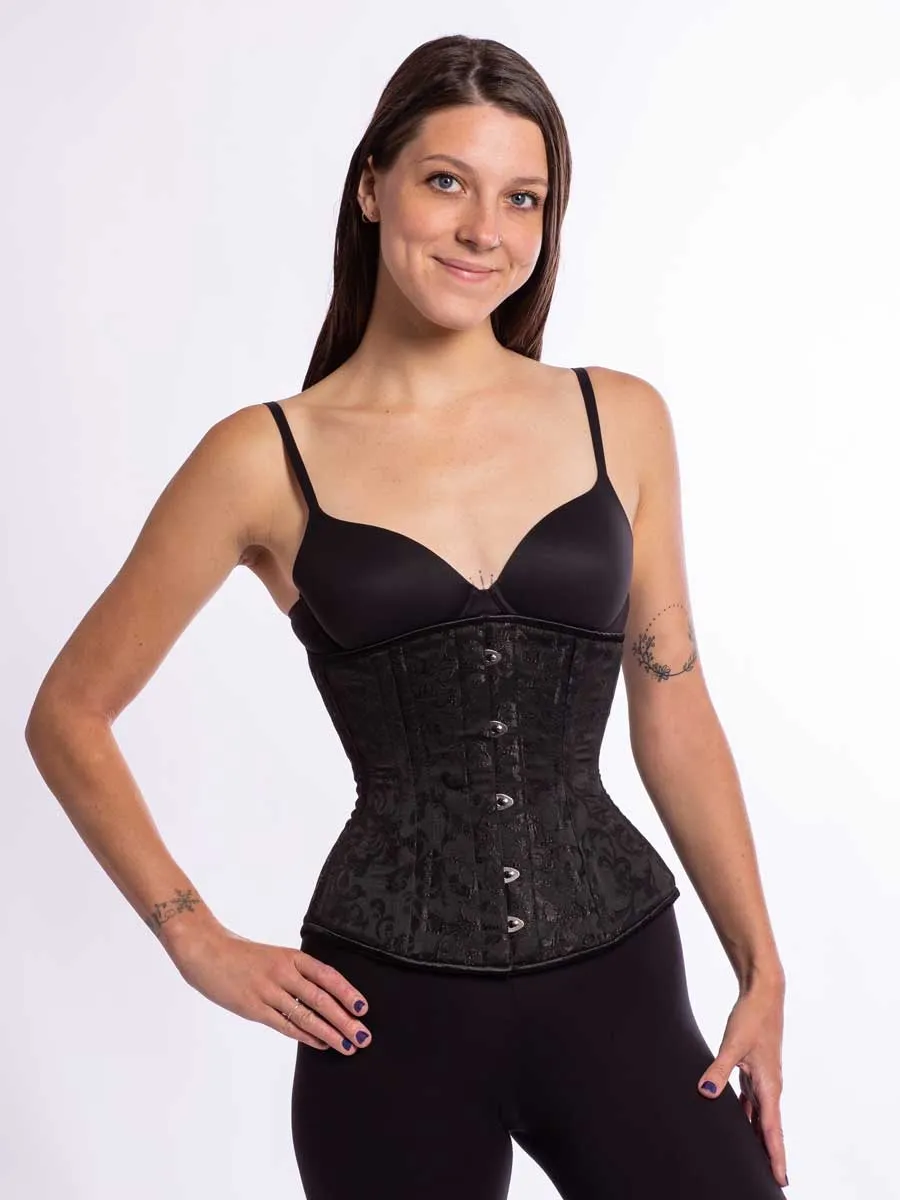 Brocade Romantic Curve Longline Underbust Corset : CS-411