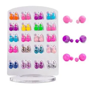 Candy Ball Double Sided Earrings
