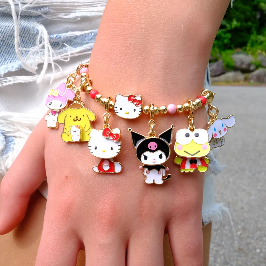 Charm It! x Hello Kitty Gold Classic Glitter Hello Kitty Charm