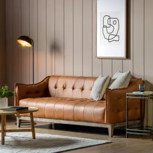 CHASE 3 Seat Vintage Leather Sofa