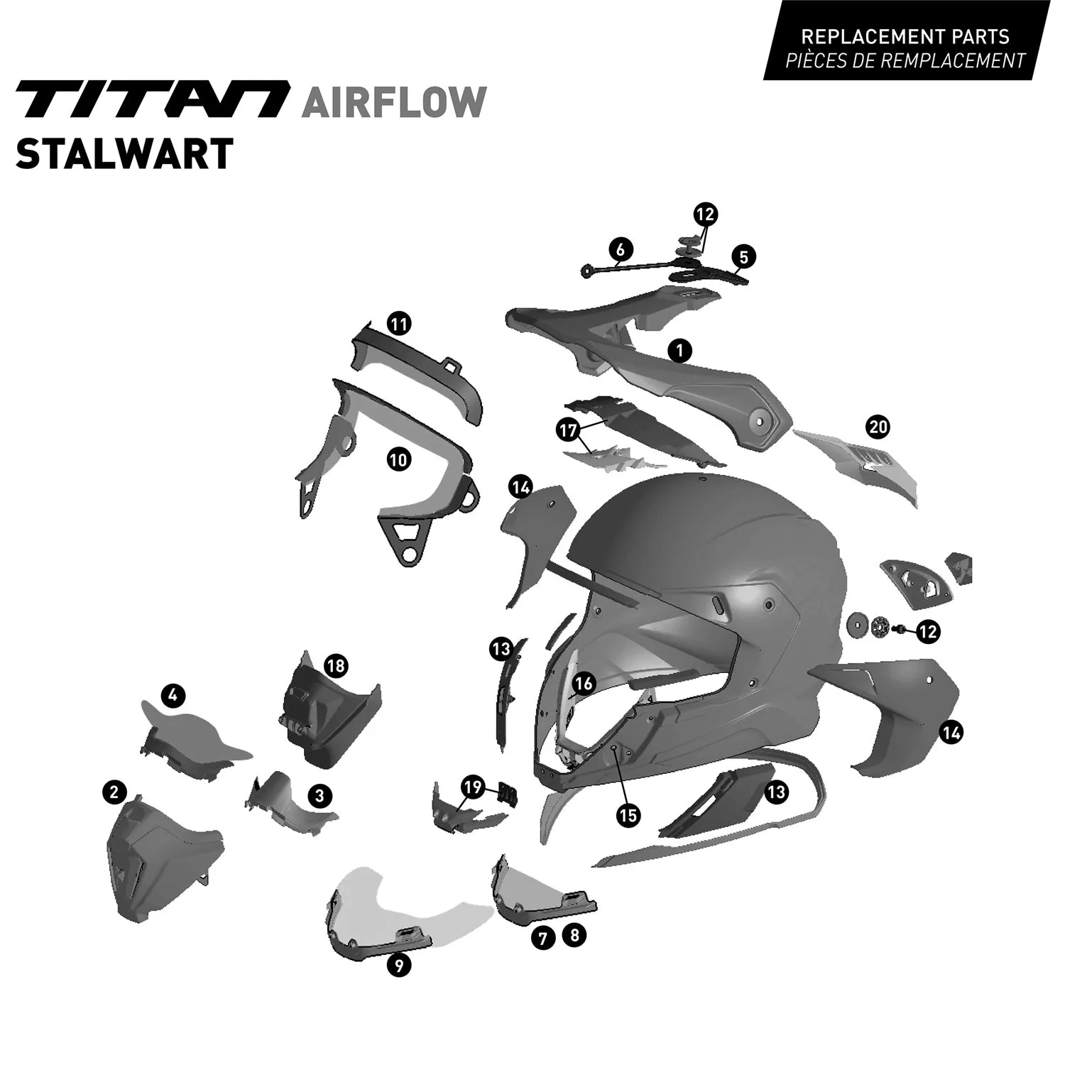CKX Titan Air Flow Stalwart Carbon Trail and Backcountry Helmet with 210° Goggles