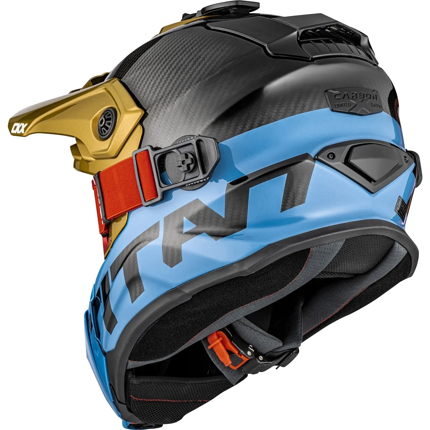CKX Titan Air Flow Stalwart Carbon Trail and Backcountry Helmet with 210° Goggles