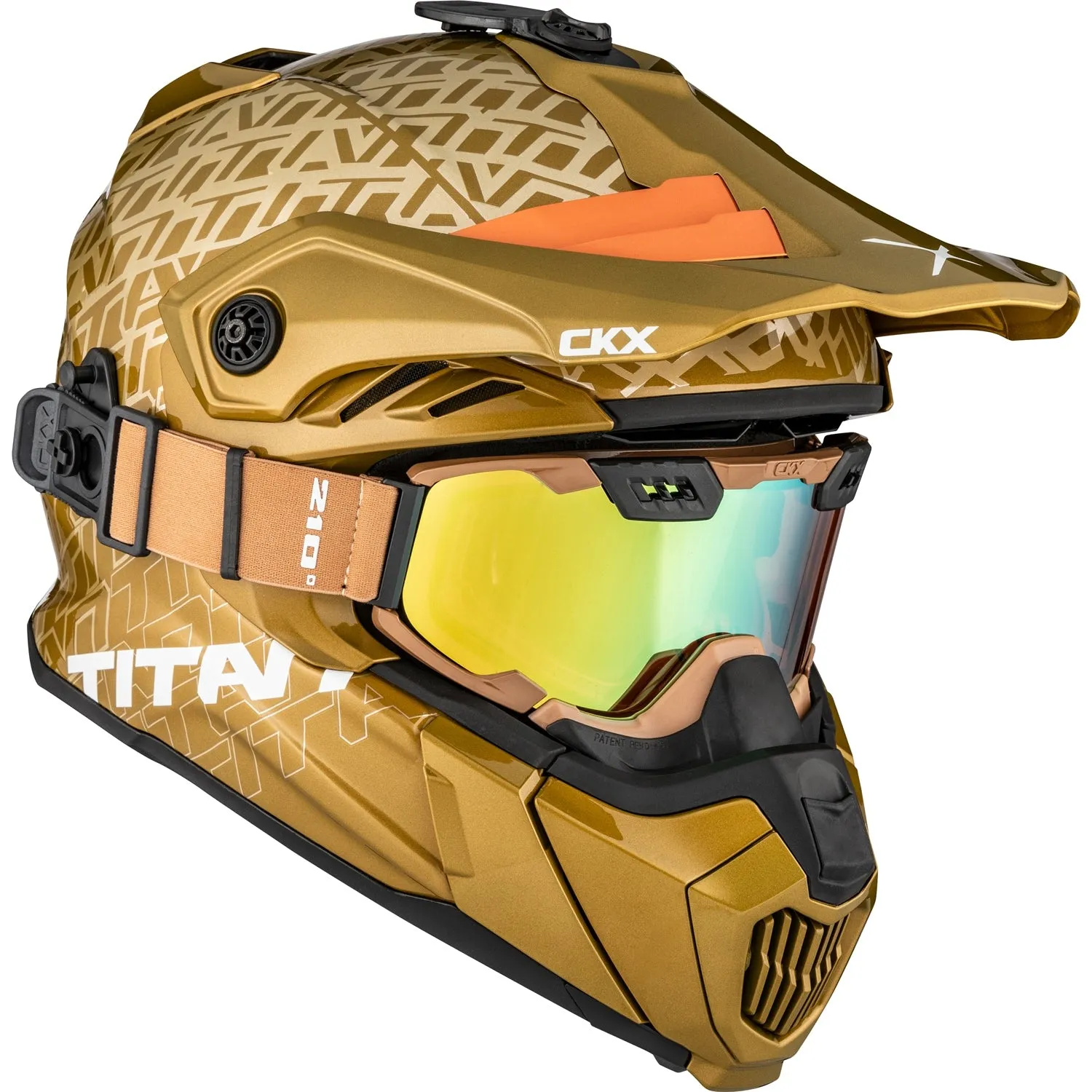 CKX Titan Roar Air Flow Backcountry Helmet with 210° Goggles