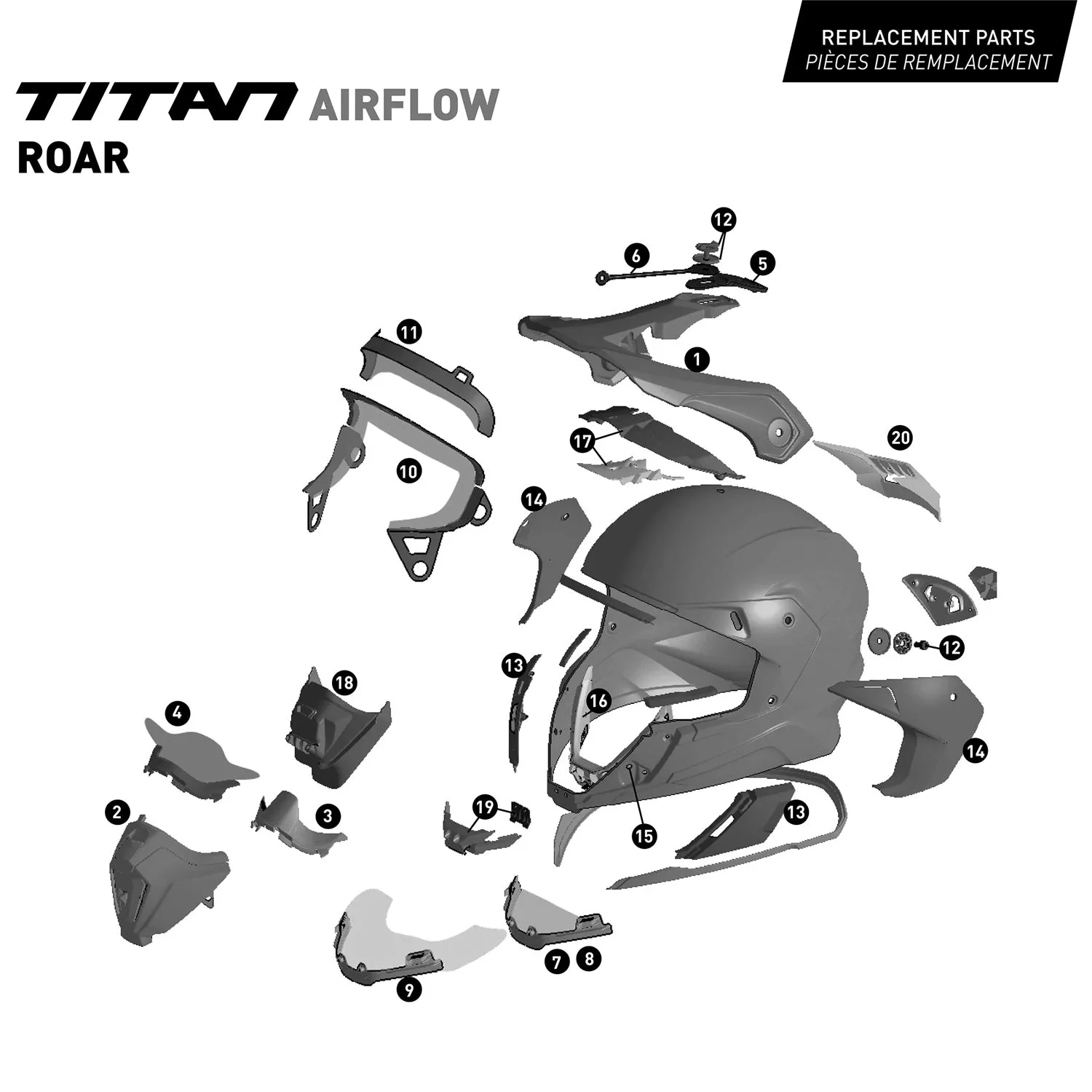 CKX Titan Roar Air Flow Backcountry Helmet with 210° Goggles