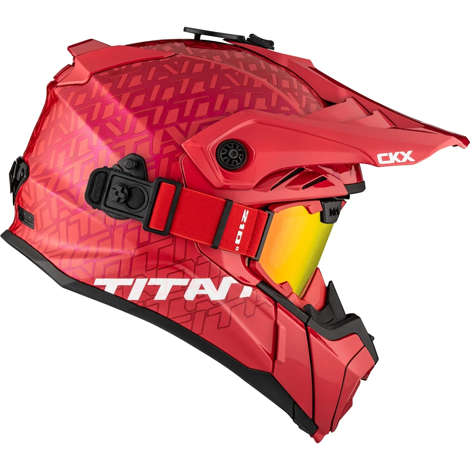 CKX Titan Roar Air Flow Backcountry Helmet with 210° Goggles