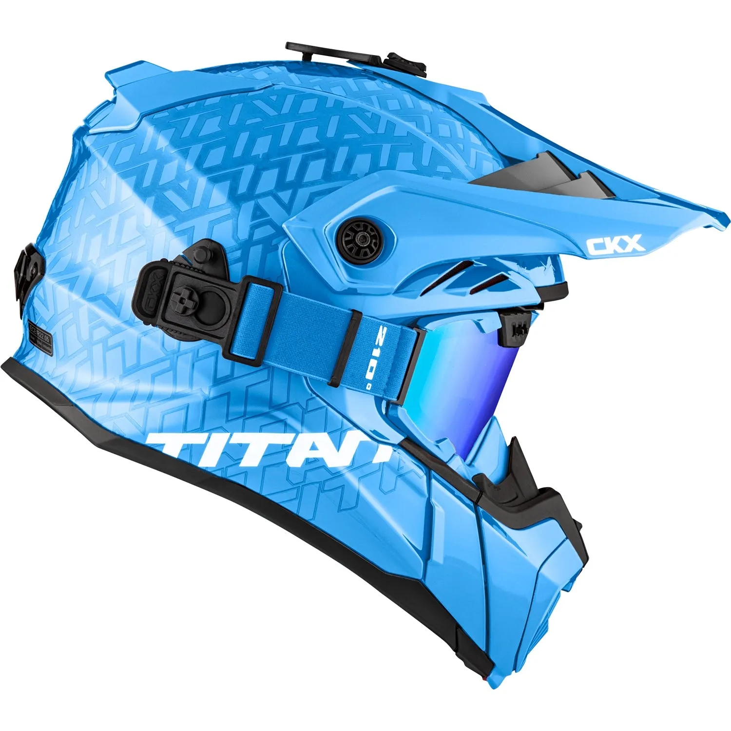 CKX Titan Roar Air Flow Backcountry Helmet with 210° Goggles