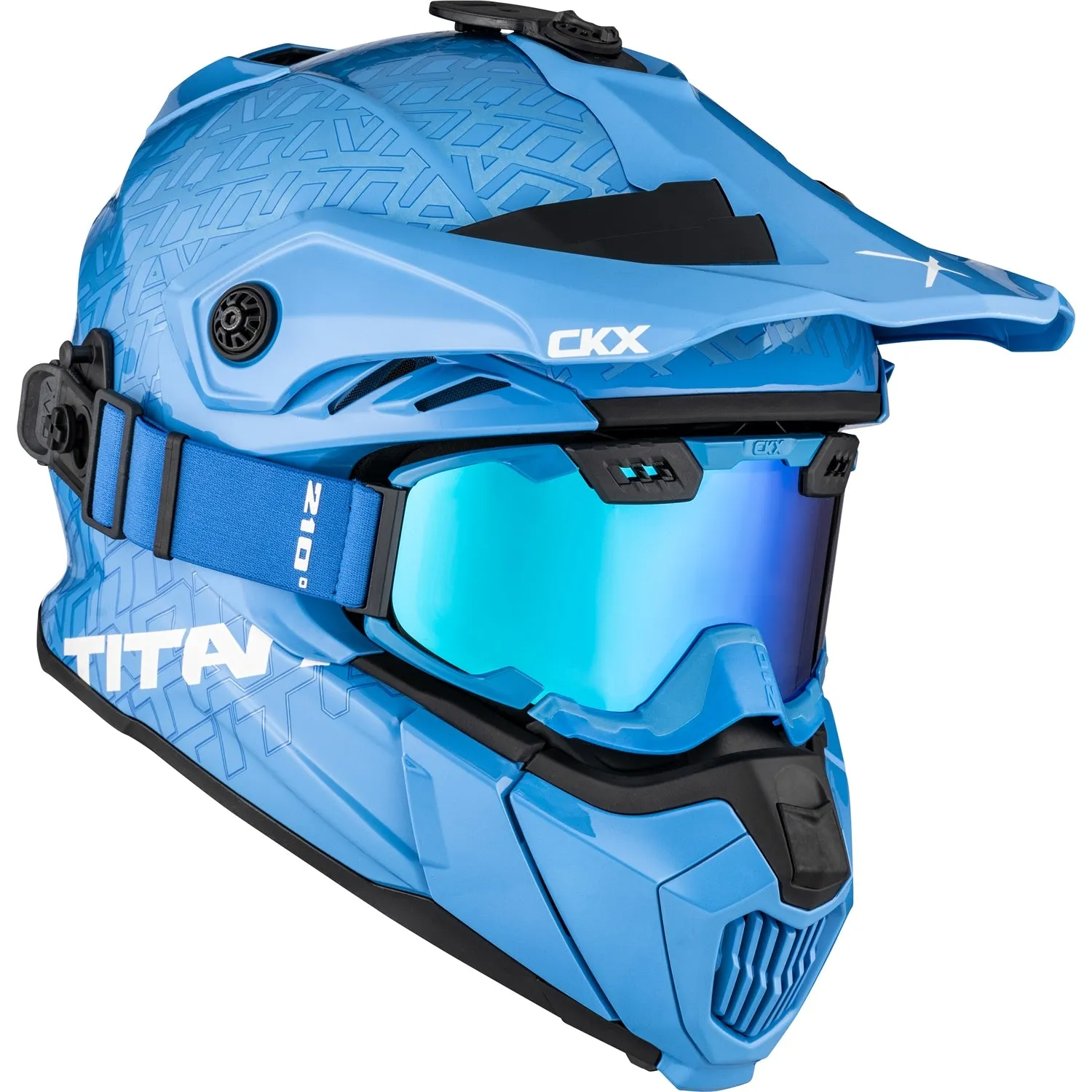 CKX Titan Roar Air Flow Backcountry Helmet with 210° Goggles