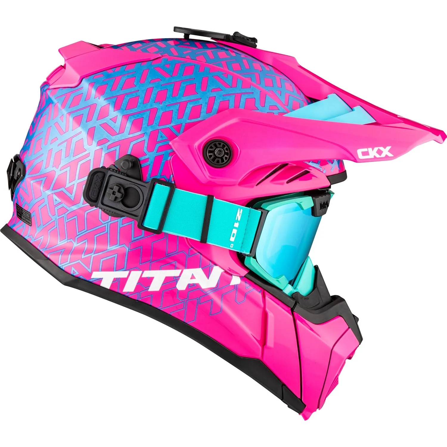 CKX Titan Roar Air Flow Backcountry Helmet with 210° Goggles