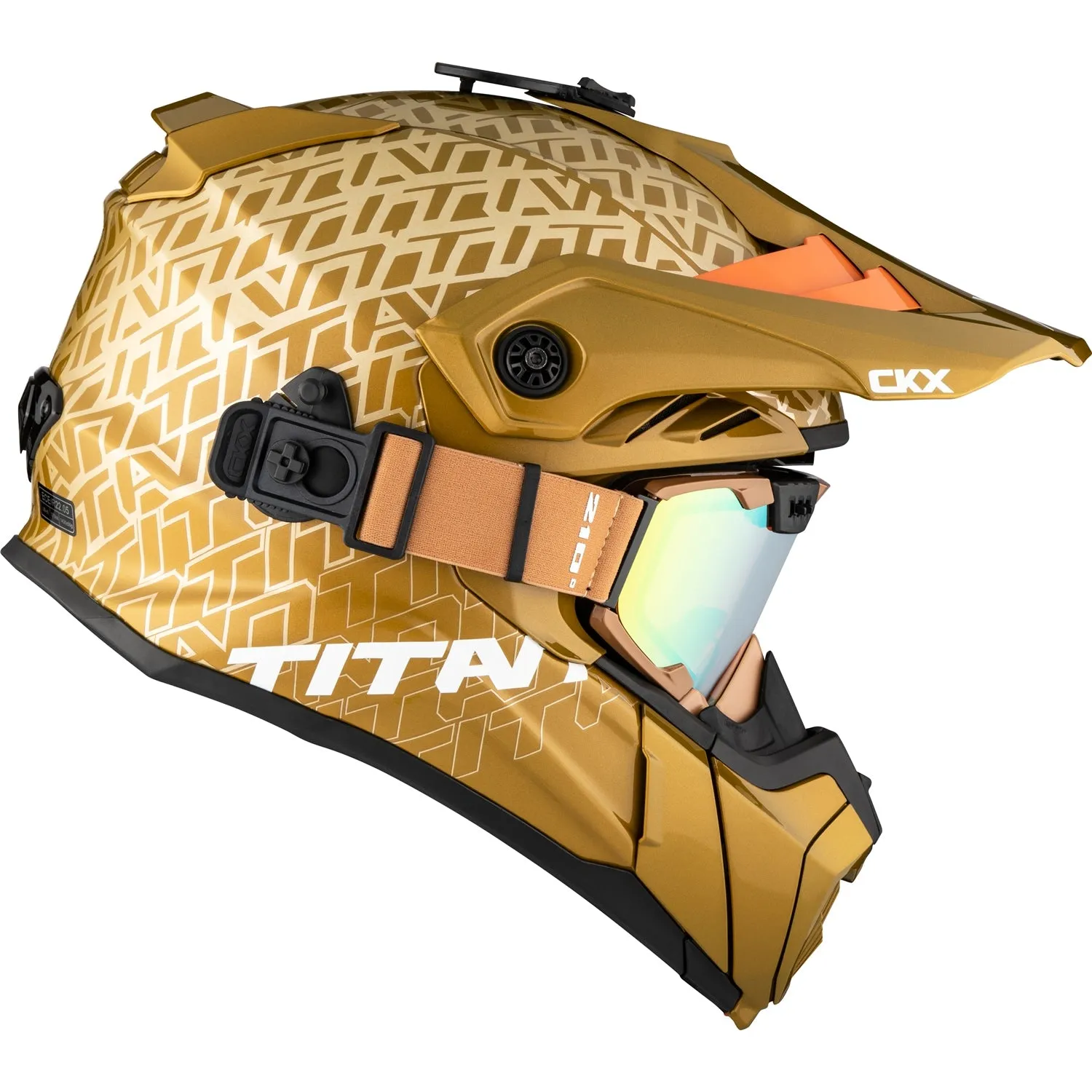 CKX Titan Roar Air Flow Backcountry Helmet with 210° Goggles