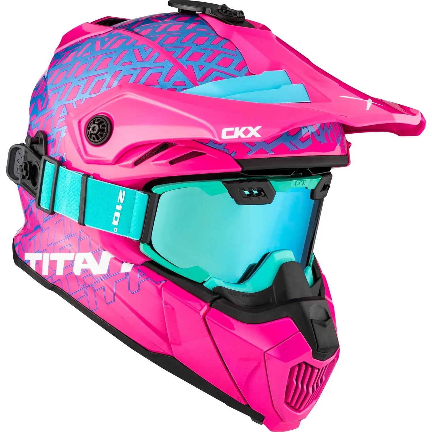 CKX Titan Roar Air Flow Backcountry Helmet with 210° Goggles