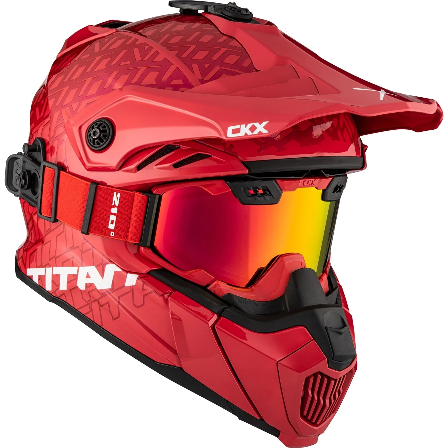 CKX Titan Roar Air Flow Backcountry Helmet with 210° Goggles