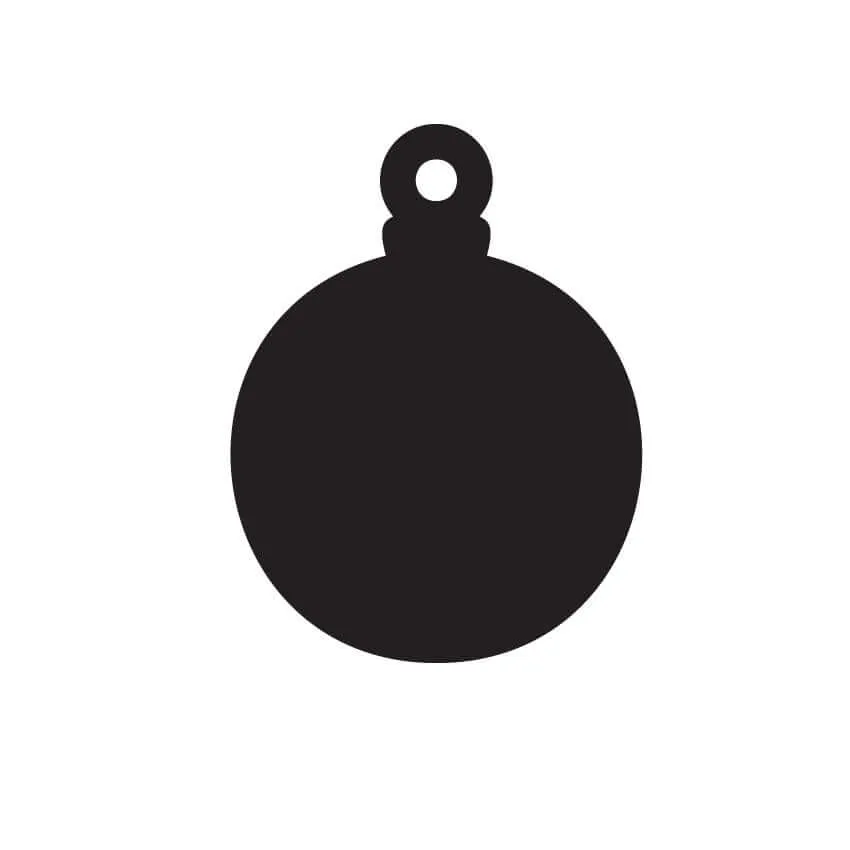 Classic Bauble Duo  - 4 Pair Set -  Christmas Acrylic Shapes