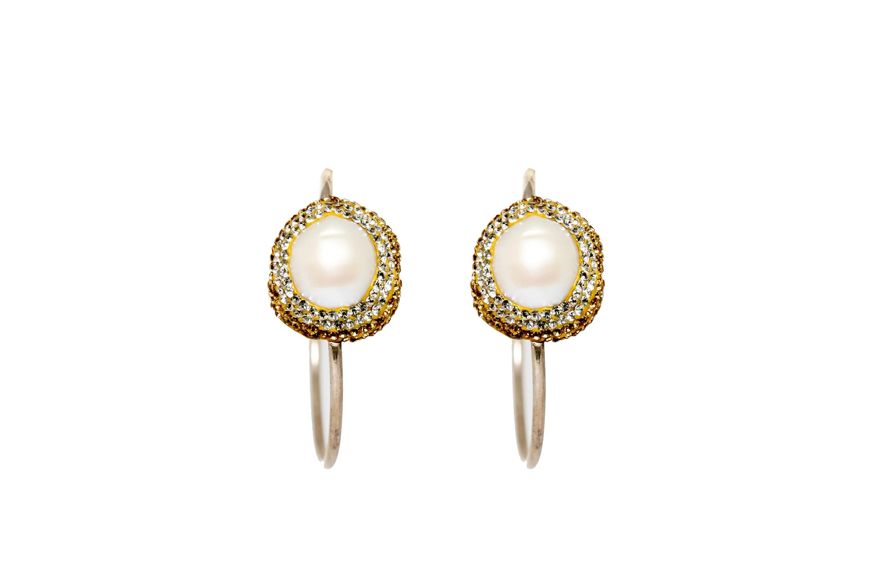 Classic Pearl Hoop Earrings